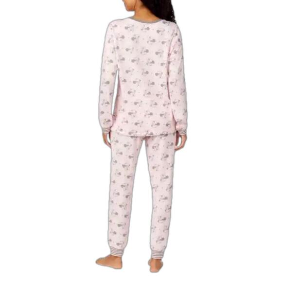 Disney Women’s Minnie Mouse Pink PJ Pajamas Loungewear 2 piece Set XL NWT - Picture 4 of 7